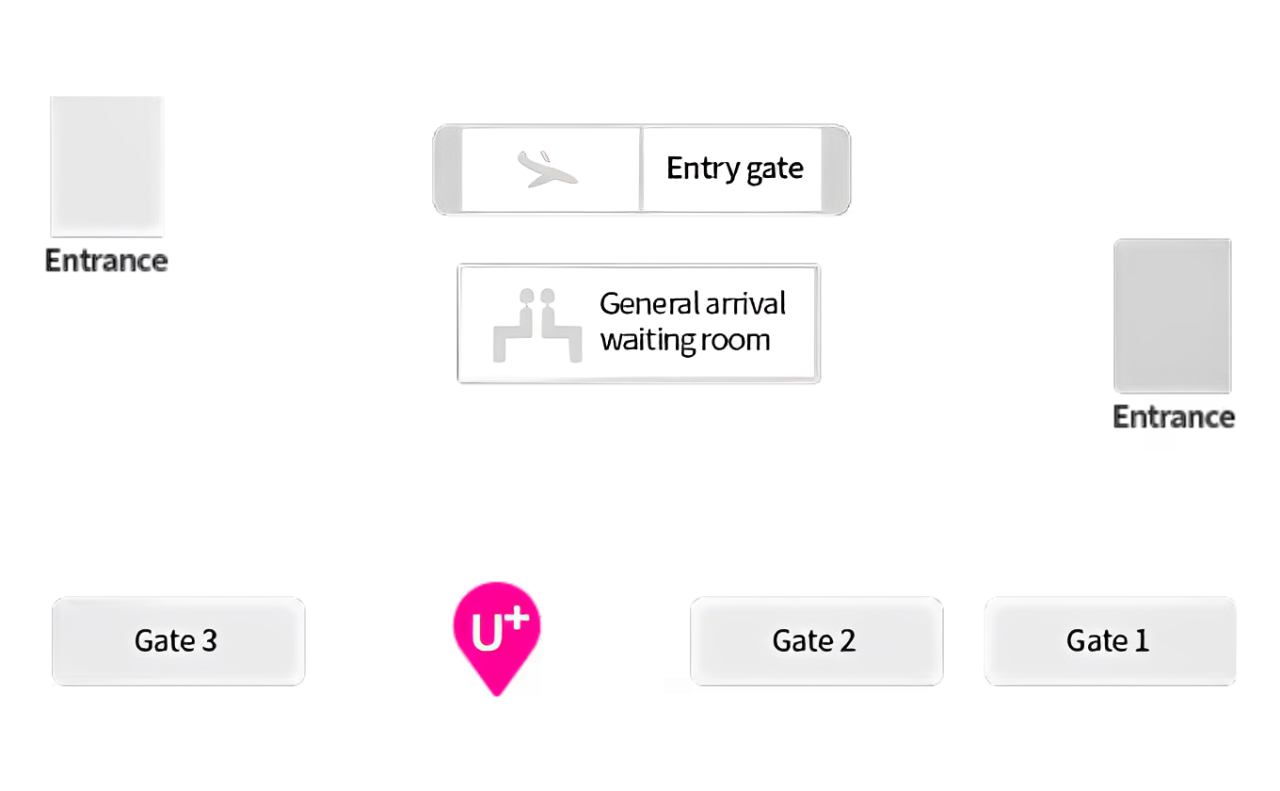 Gimhae Airport - map